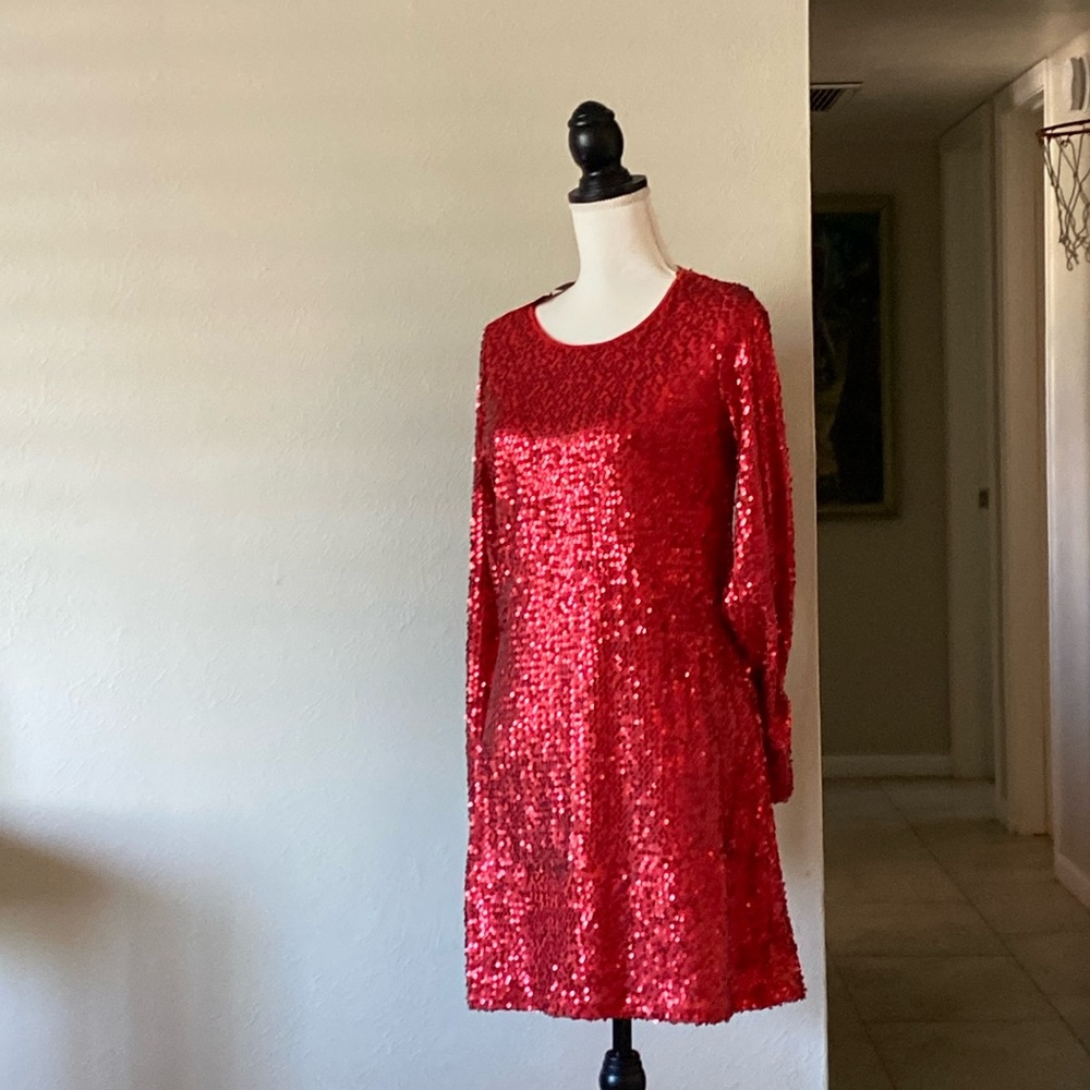New with tags, Michael Kors, long sleeve, sequin dress